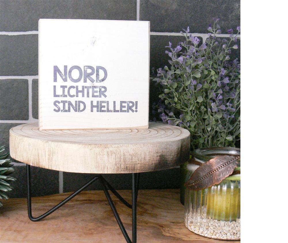 Wooden Block Shabby Nordlichter sind heller