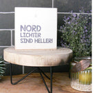 Wooden Block Shabby Nordlichter sind heller