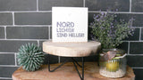 Wooden Block Shabby Nordlichter sind heller