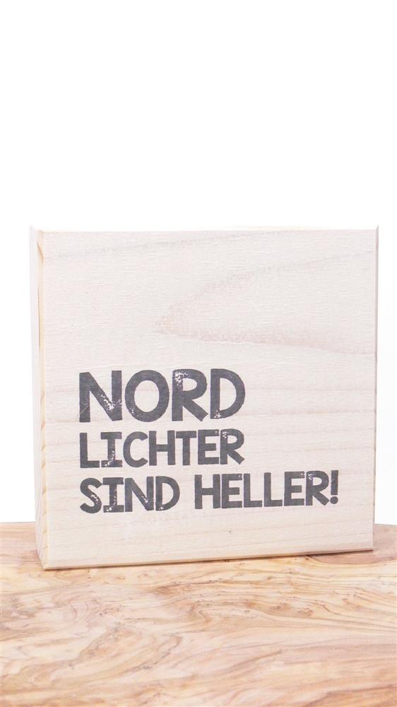 Wooden Block Shabby Nordlichter sind heller