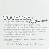Wooden Block - Tochter Wunschname