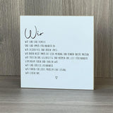 Wooden Block - Wir sind eine Familie