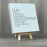 Wooden Block - Wir sind eine Familie