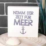 Wooden Block - Nimm Dir Zeit für Meer