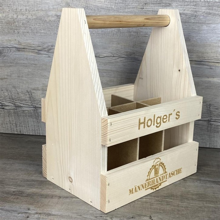Bierträger Männerhandtasche, personalsiert