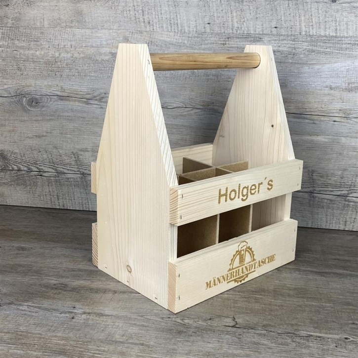 Bierträger Männerhandtasche, personalsiert