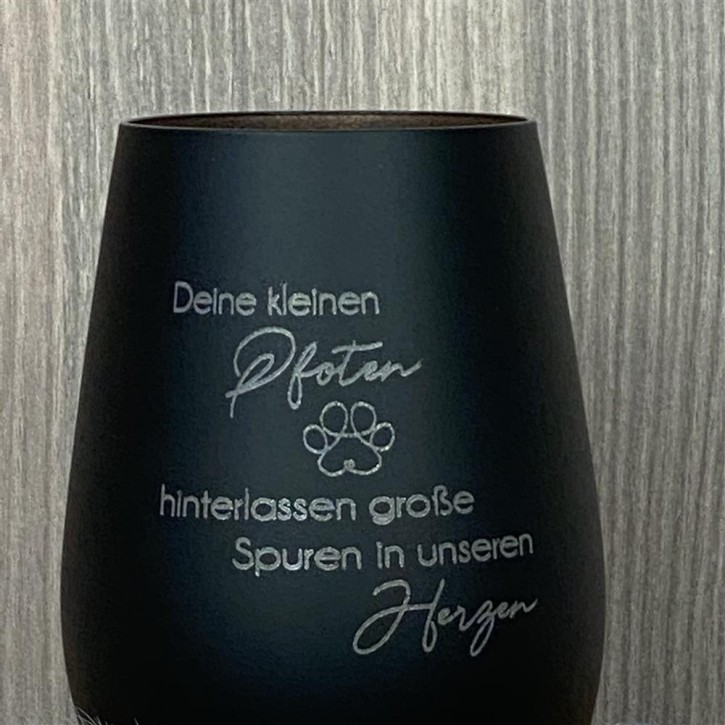 Deko Light - Deine kleinen Pfoten, schwarz, personalisierbar