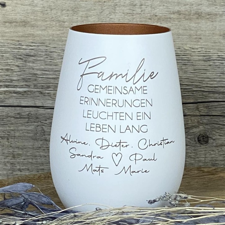 Deko Light - Familie Erinnerungen, weiß, personalisierbar