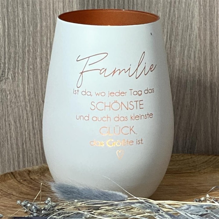 Deko Light - Familie Glück, weiß, personalisierbar