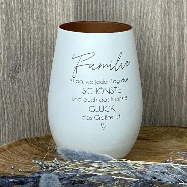 Deko Light - Familie Glück, weiß, personalisierbar