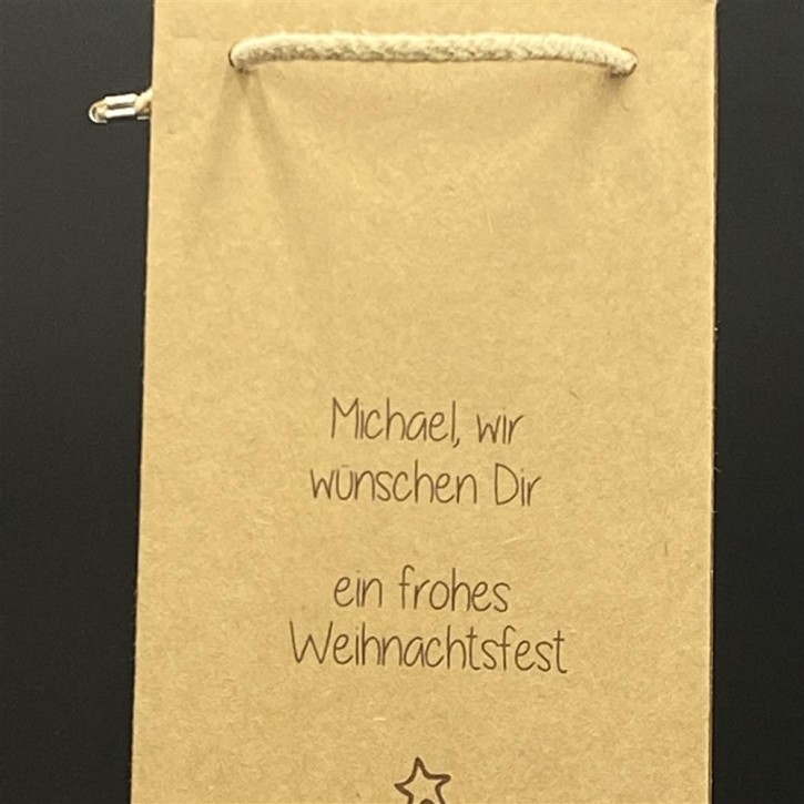 Flaschentüte Tannenbaum, personalisiert