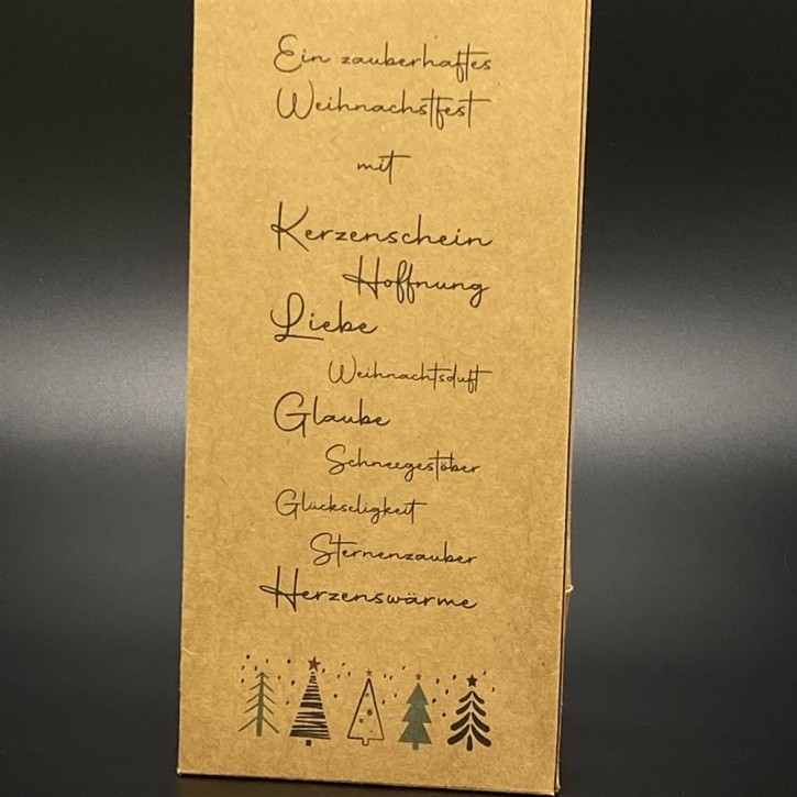 Flaschentüte Zauberhaftes Weihnachtsfest, personalisiert