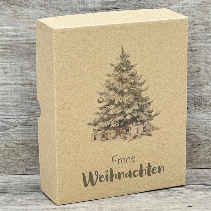 Geschenkverpackung 19x15x5cm, Weihnachtsbaum, 5 Stück