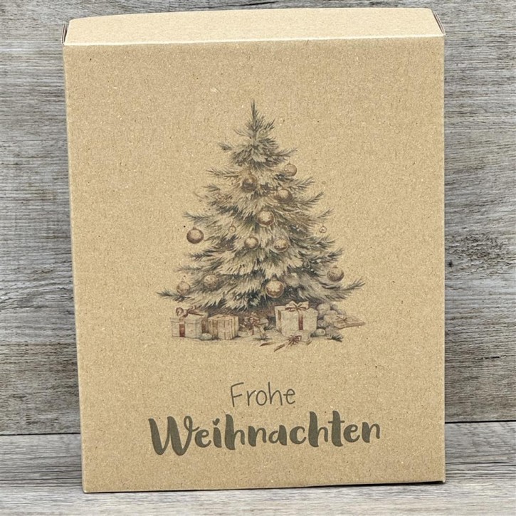 Geschenkverpackung 19x15x5cm, Weihnachtsbaum, 5 Stück