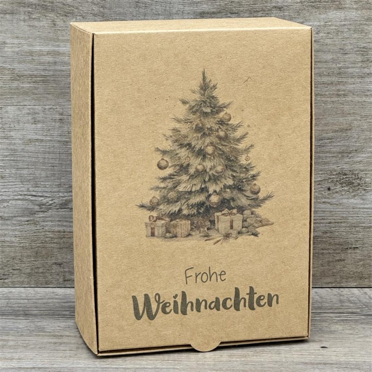 Geschenkverpackung 20x14,5x8cm, Weihnachtsbaum, 5 Stück