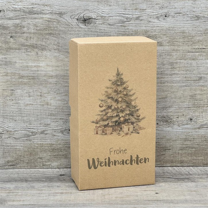 Geschenkverpackung 21x11x6cm, Weihnachtsbaum, 5 Stück