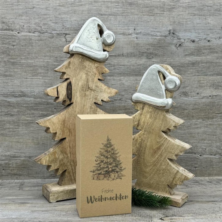 Geschenkverpackung 21x11x6cm, Weihnachtsbaum, 5 Stück