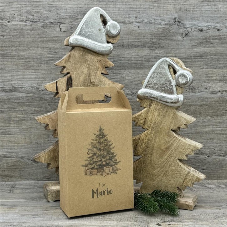 Giebelverpackung groß, Weihnachtsbaum, personalisiert