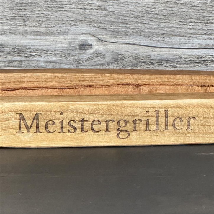 Grillzange, kirsche, 42 cm, Meistergriller, personalisierbar