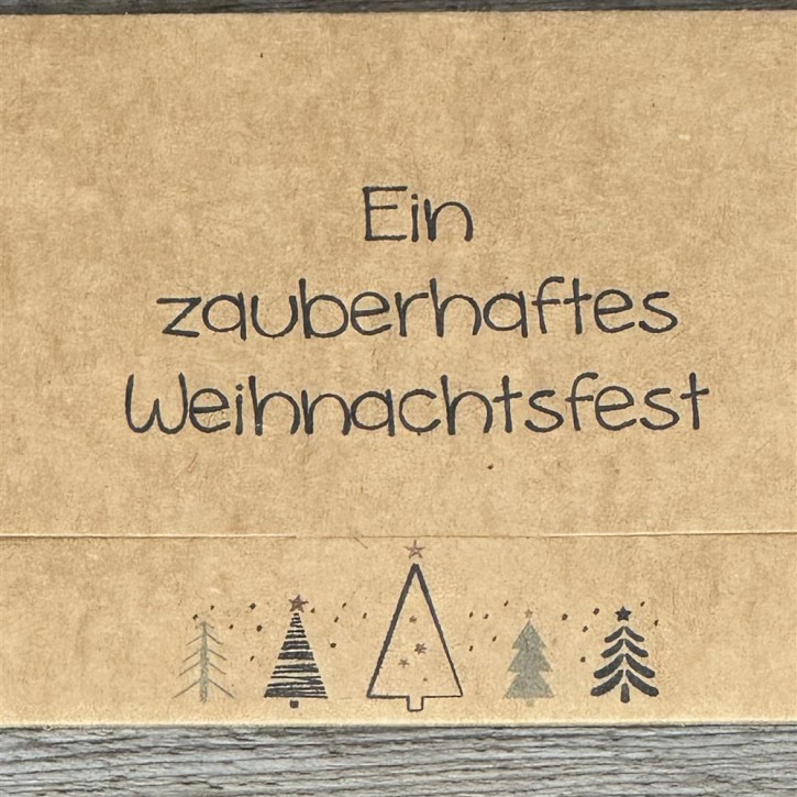 Gutscheinverpackung Ein zauberhaftes Weihnachtsfest, 5 Stück