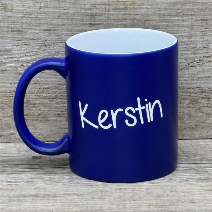 Tasse Kleine Menschen, blau