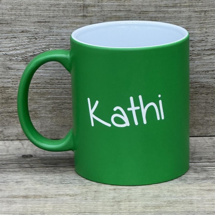 Tasse Kleine Menschen, grün