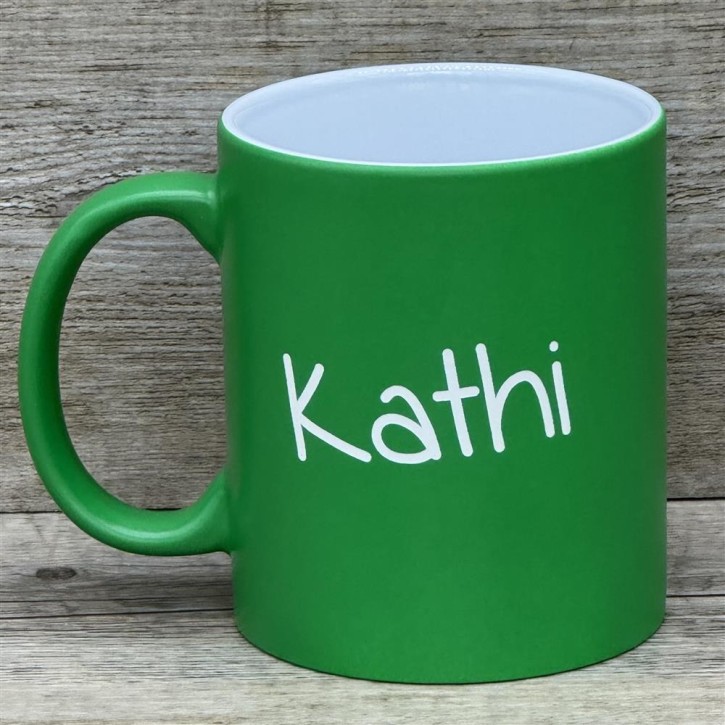 Tasse Kleine Menschen, grün