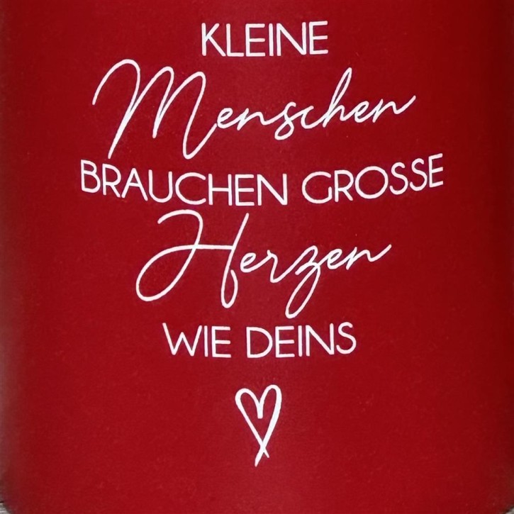 Tasse Kleine Menschen, rot