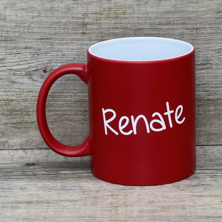 Tasse Kleine Menschen, rot