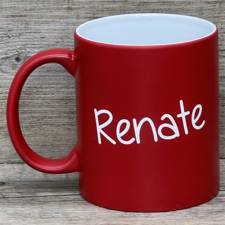 Tasse Kleine Menschen, rot