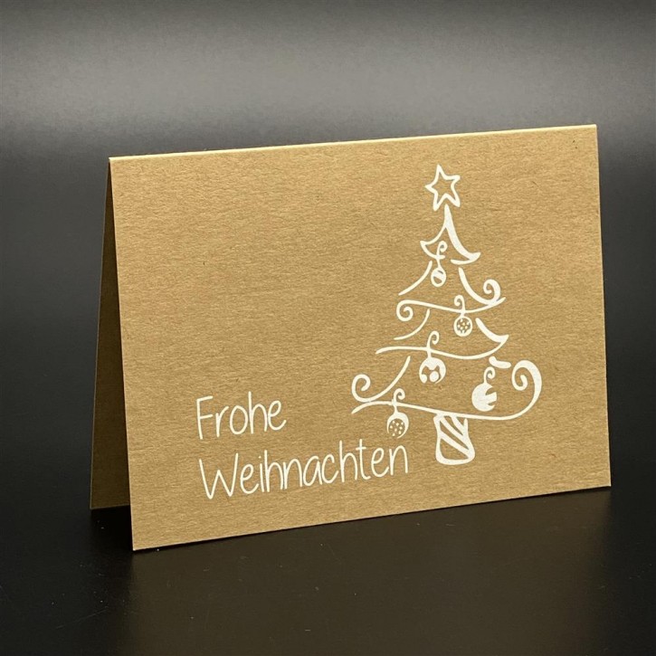 Weihnachtskarten, weiß 3er Set