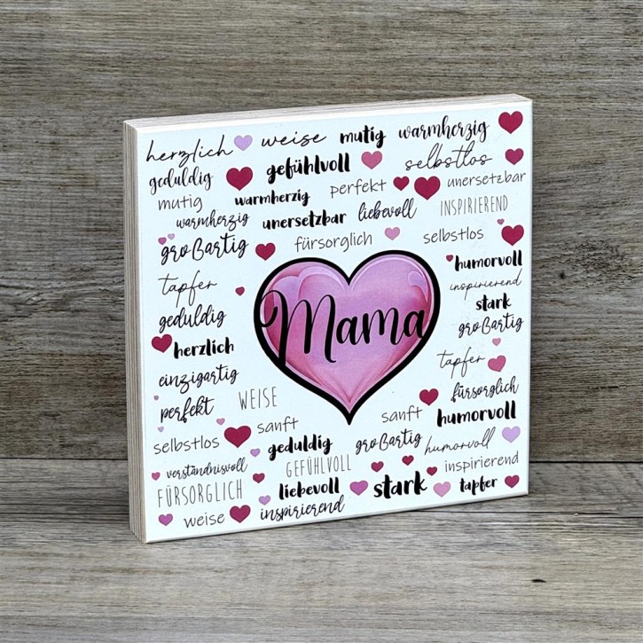 Wooden Block - Mama
