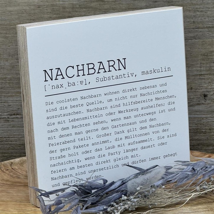 Wooden Block - Nachbarn