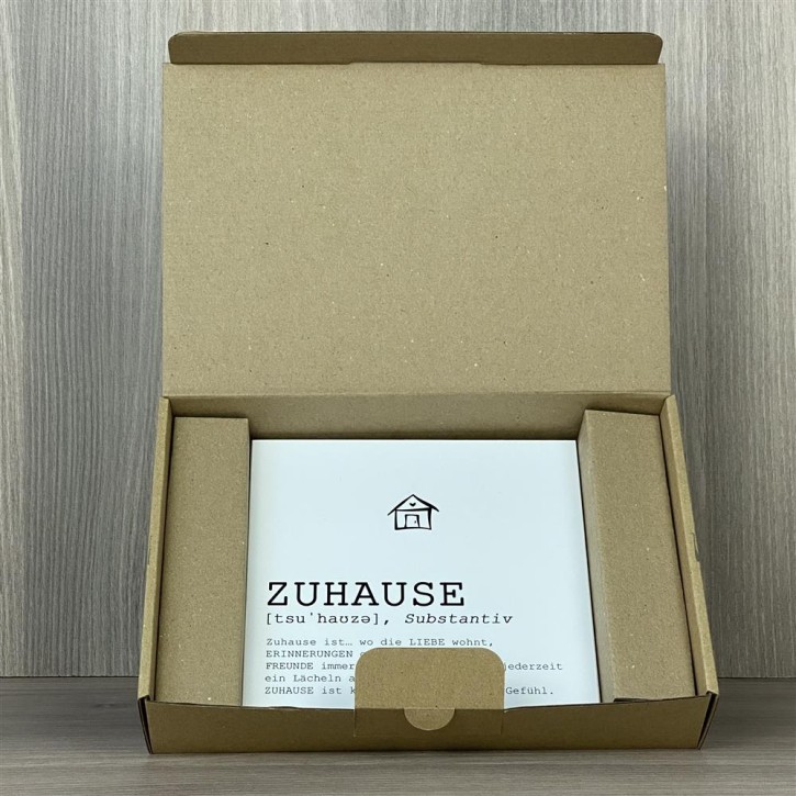 Wooden Block - Zuhause, Substantiv