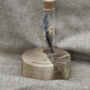 Deko Block Vase Herzensmensch