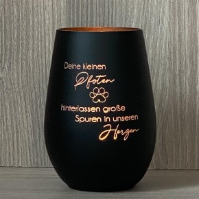 Deko Light - Deine kleinen Pfoten, schwarz, personalisierbar
