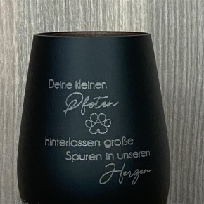 Deko Light - Deine kleinen Pfoten, schwarz, personalisierbar
