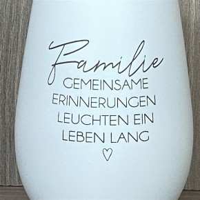 Deko Light - Familie Erinnerungen, weiß, personalisierbar