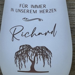 Deko Light - Für immer in unseren Herzen, weiß, personalisierbar