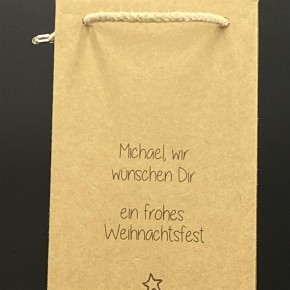 Flaschentüte Tannenbaum, personalisiert