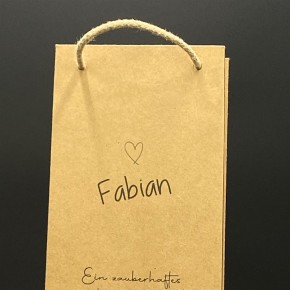 Flaschentüte Zauberhaftes Weihnachtsfest, personalisiert