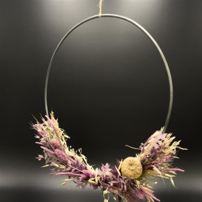 Flower Hoop Dekoring lila