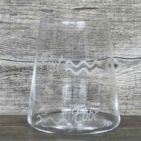 Geschenkpaket "Der Strand hat angerufen und gefragt wo Du bleibst...", groß, Strandwein Chardonnay, inkl. LED Kerzenlicht