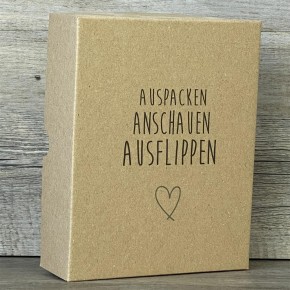 Geschenkverpackung 19x15x5cm, Auspacken, Anschauen, Ausflippen 5 Stück