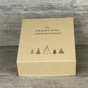 Geschenkverpackung 19x15x5cm, Ein zauberhaftes Weihnachtsfest, 5 Stück