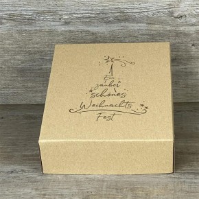 Geschenkverpackung 19x15x5cm, Ein zauber schönes Weihnachtsfest, 5 Stück