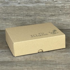 Geschenkverpackung 19x15x5cm, personalisiert, Anker