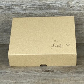 Geschenkverpackung 19x15x5cm, personalisiert, Herz