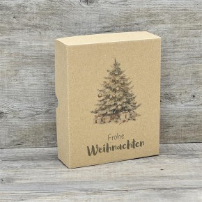 Geschenkverpackung 19x15x5cm, Weihnachtsbaum, 5 Stück