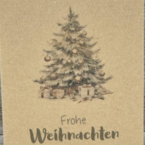 Geschenkverpackung 19x15x5cm, Weihnachtsbaum, 5 Stück